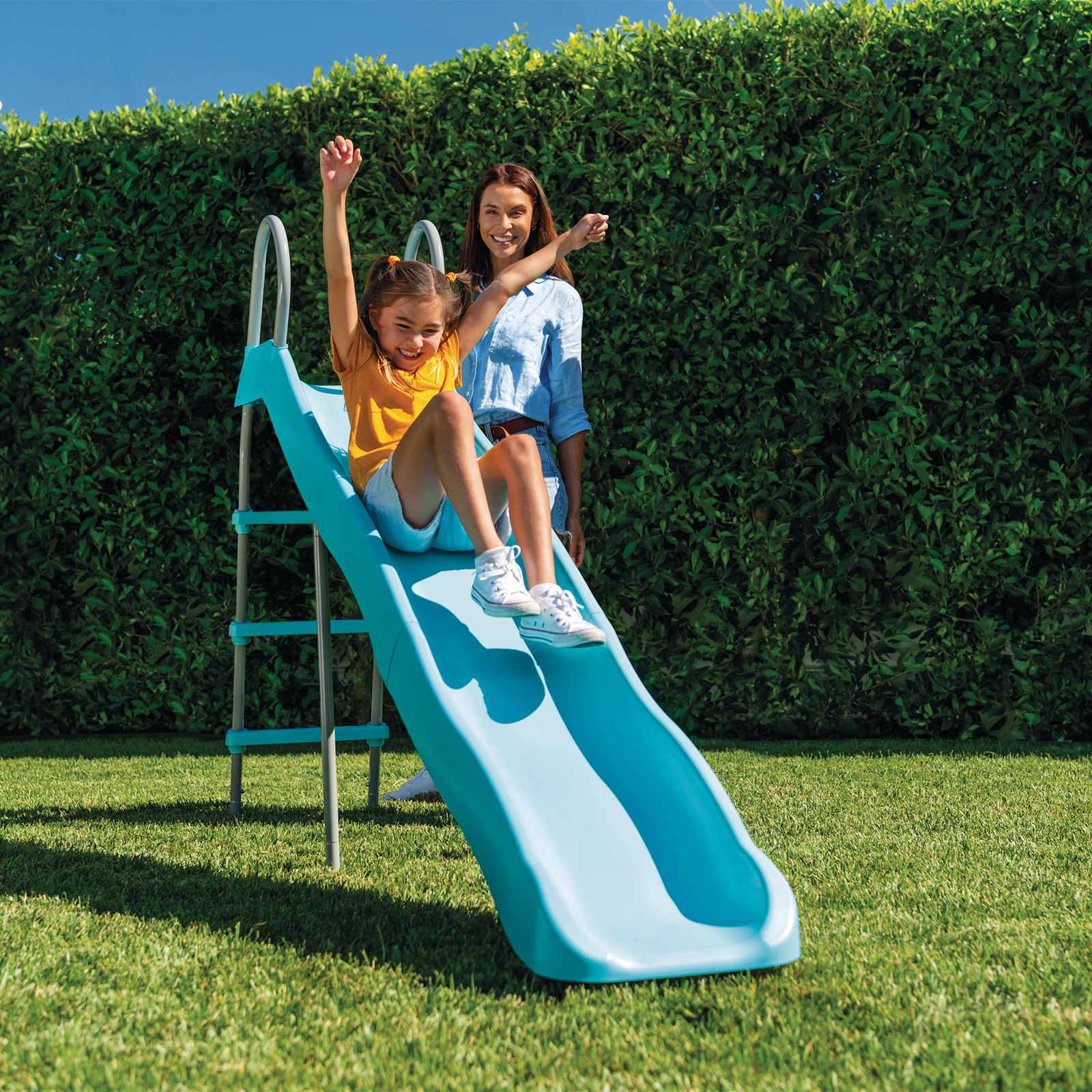 INTEX Tobogan Independent INTEX Albastru deschis 2,44 m PVC și Oțel