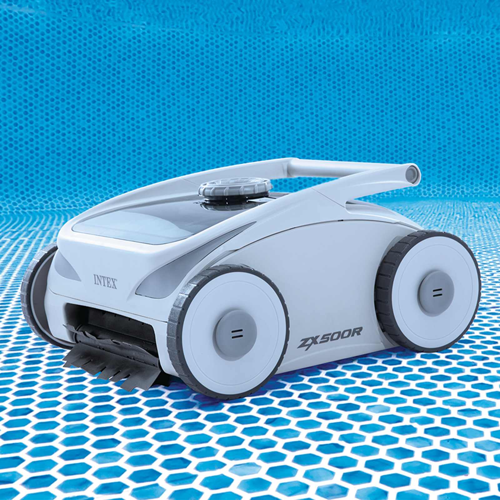 INTEX Boven de grond zwembadstofzuiger Grijs en zwart PVC