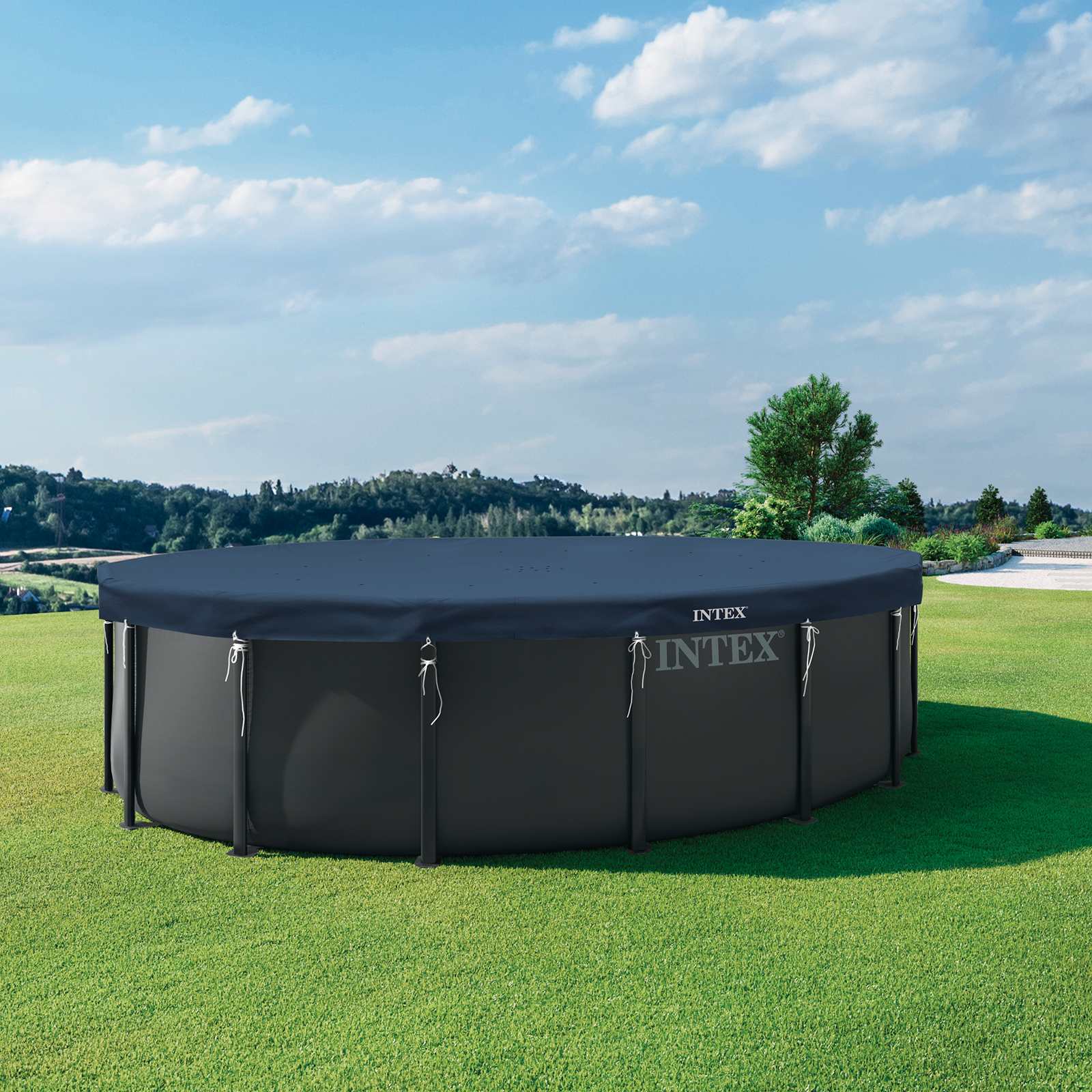 INTEX Husă pentru piscină INTEX Ø488 x 20 cm Rotund PVC