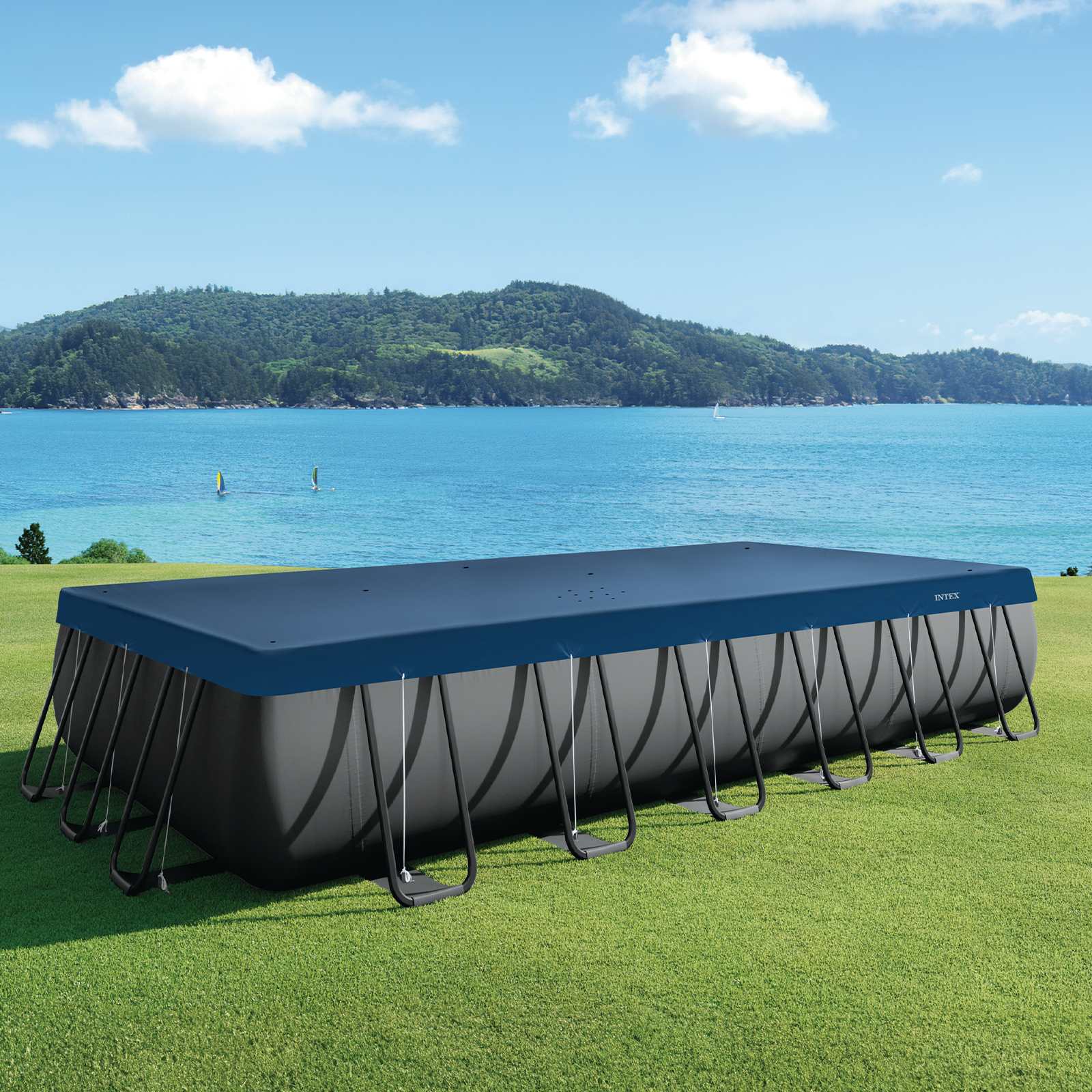INTEX Husă pentru piscină 732 x 366 cm Dreptunghiular PVC