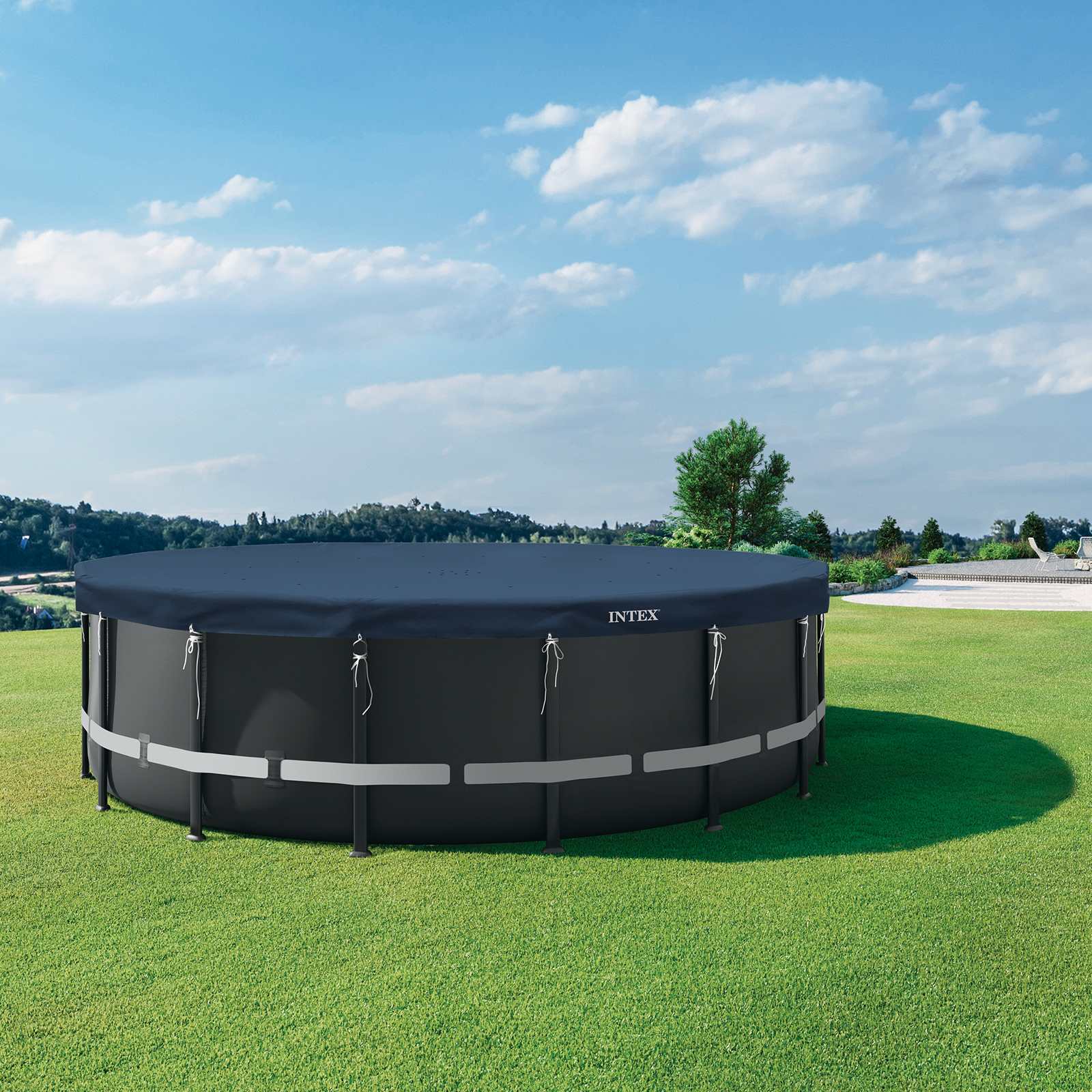 INTEX Husă pentru piscină INTEX Ø594 x 20 cm Rotund PVC