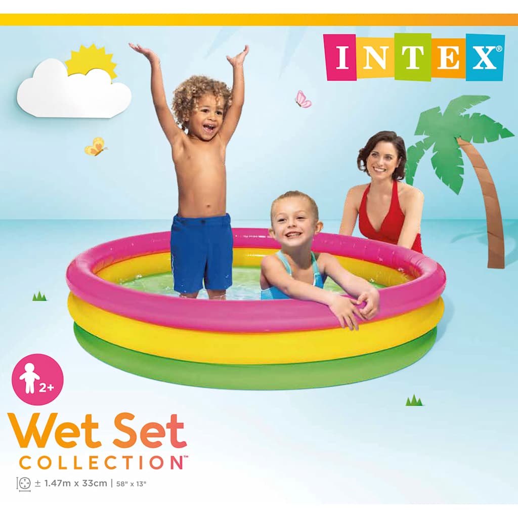 INTEX Zwembad Sunset opblaasbaar 3 ringen 147x33 cm afbeelding