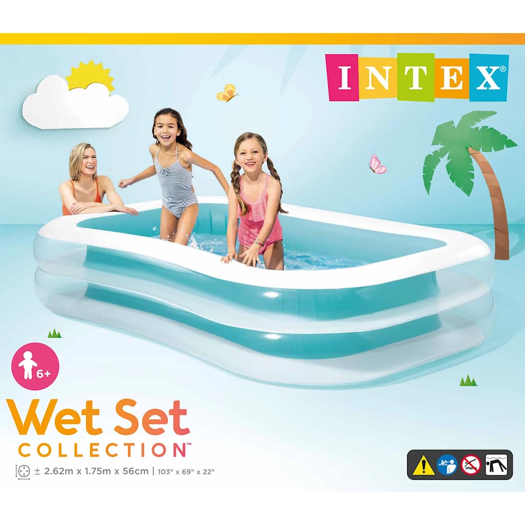 INTEX Familezwembad Swim Center 262x175x56 cm afbeelding