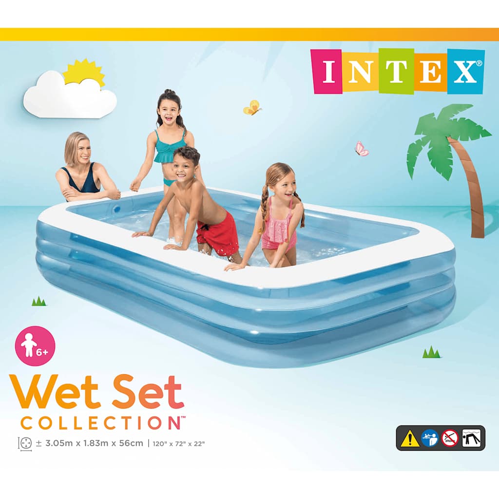 INTEX Familezwembad Swim Center 305x183x56 cm afbeelding