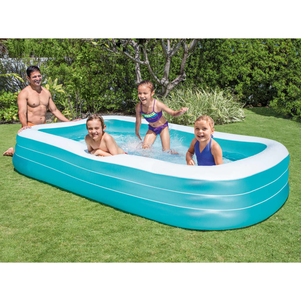 Intex Swim Center Family Pool - Easy Set Baden - 305x183x56 cm 1020 l Blauw Wit