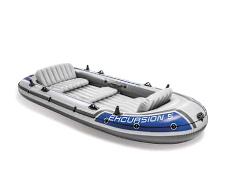 Intex Excursion 5 Set Inflatable Boat with Oars and Pump 68325NP