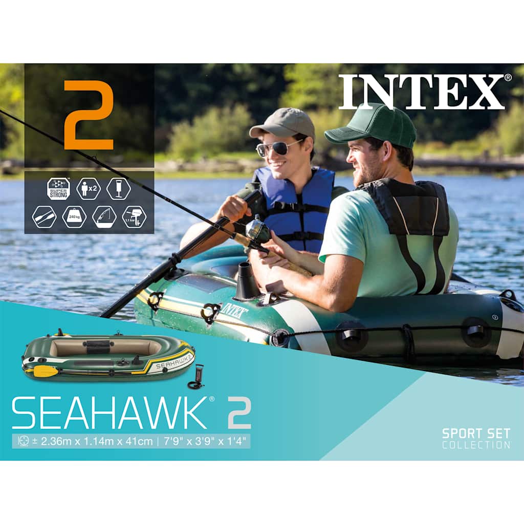 Excursion 5 Boot met Peddels en Pomp Sloep Boten Opblaasbaar Varen INTEX - Afbeelding 40 van 50