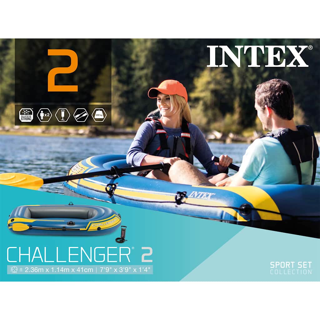 Excursion 5 Boot met Peddels en Pomp Sloep Boten Opblaasbaar Varen INTEX - Afbeelding 14 van 50