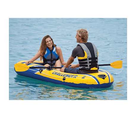 Intex Challenger 2 Set Inflatable Boat with Oars and Pump 68367NP ...
