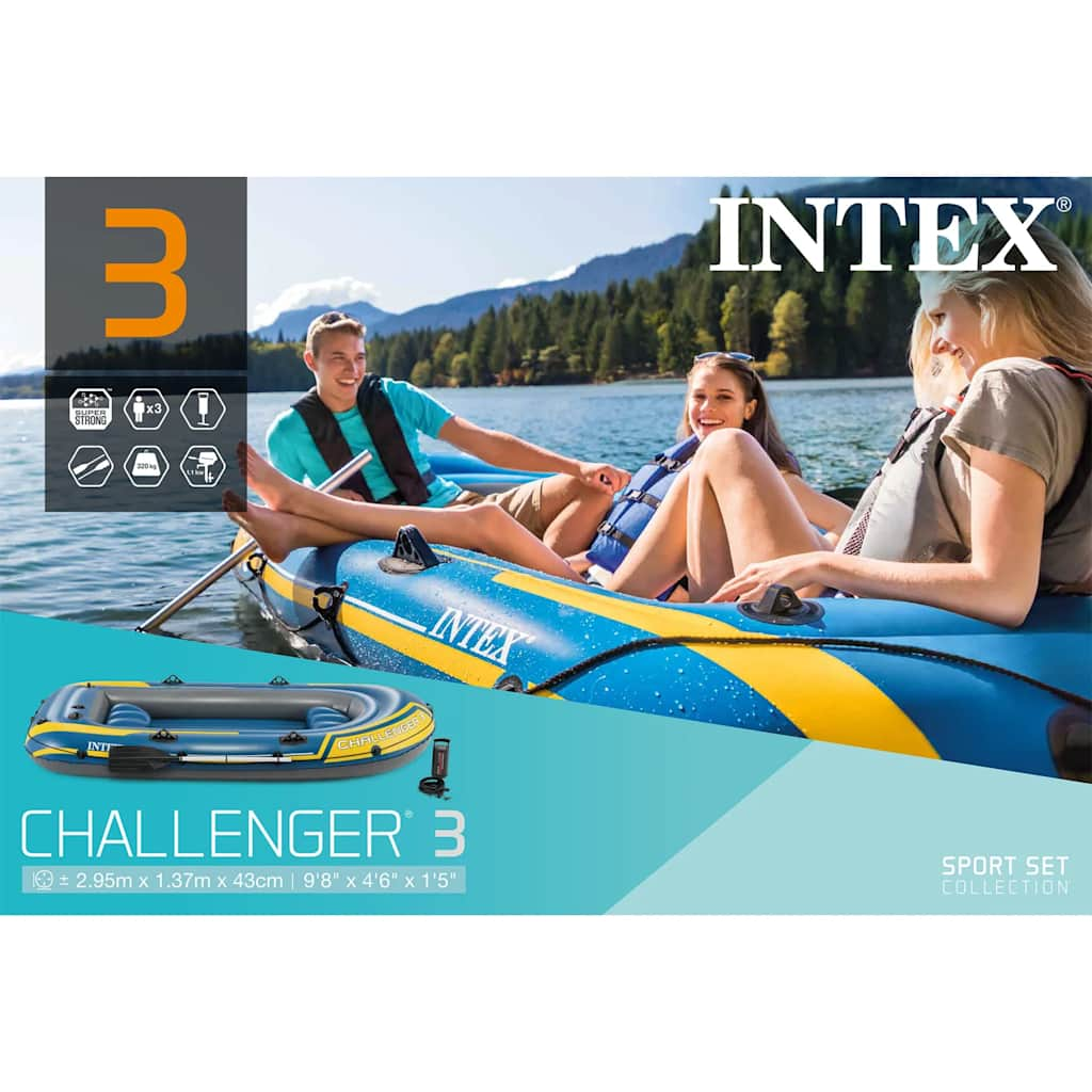 INTEX offers CHALLENGER 4 INFLATABLE BOAT