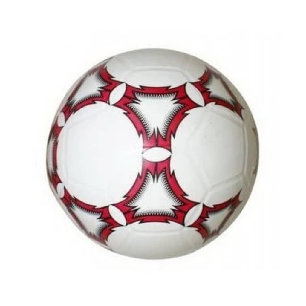 Afbeelding Playfun voetbal junior 20 cm wit/rood door Vidaxl.nl