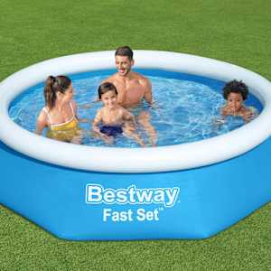 Bestway Napihljiv bazen Fast Set okrogel 244x61 cm 57265