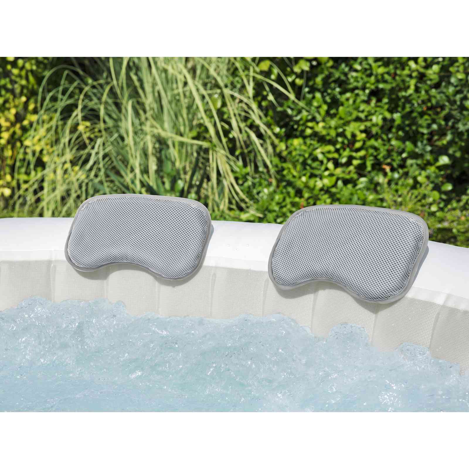 Bestway Spa badkussen 2 st Staal en PVC Grijs image 3