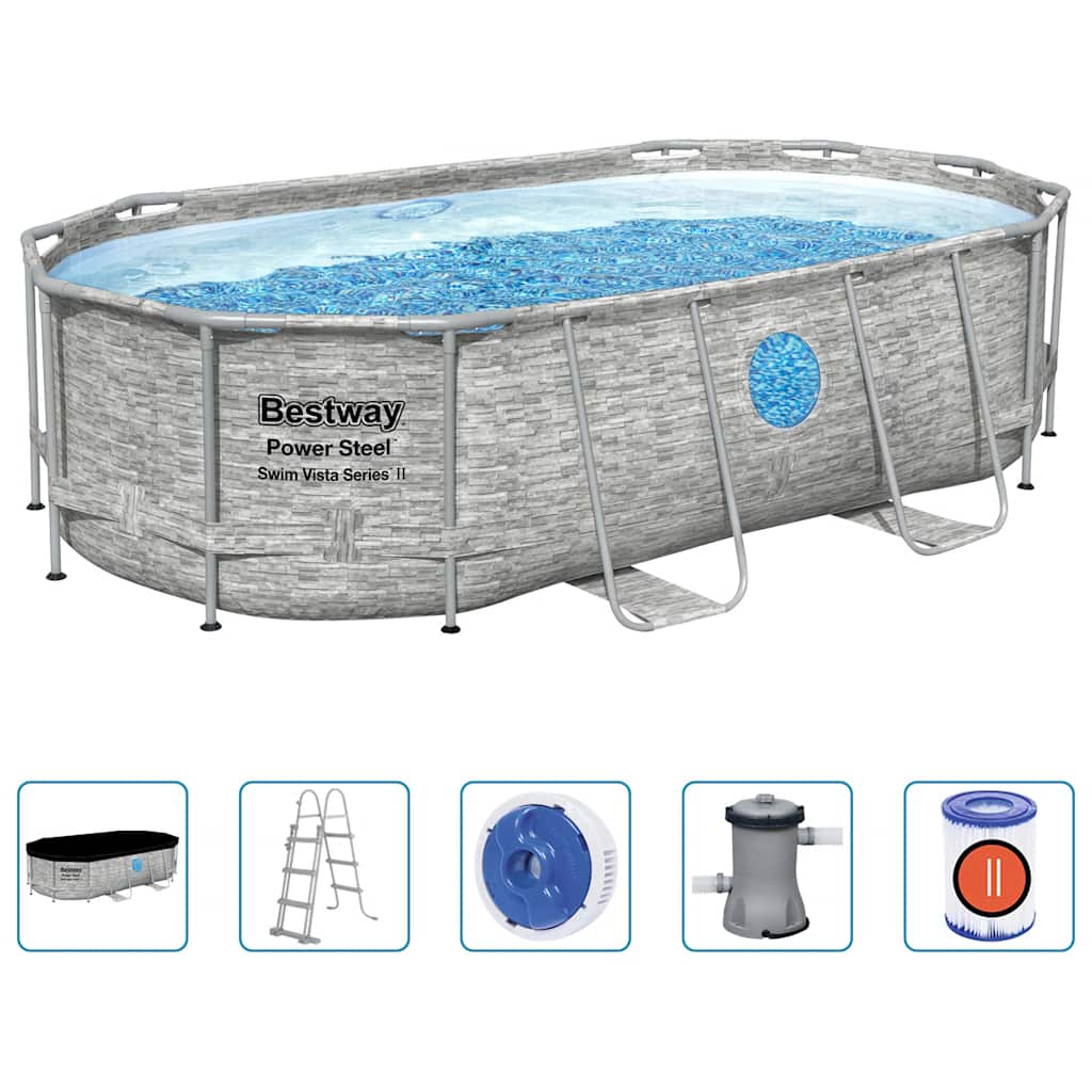 Bestway Zwembadset Power Steel 427x250x100 cm afbeelding