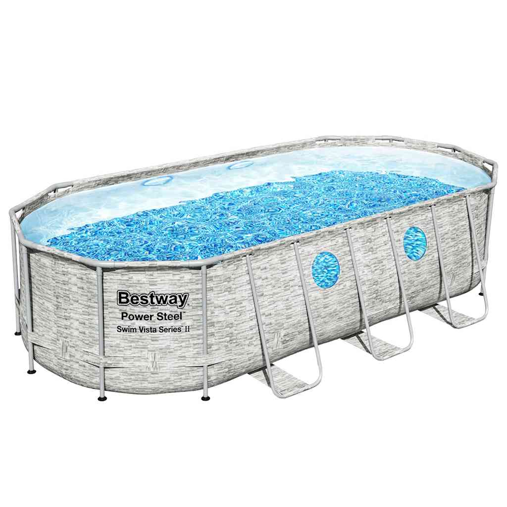 Bestway Zwembadset Power Steel Swim Vista Series 549x274x122 cm afbeelding