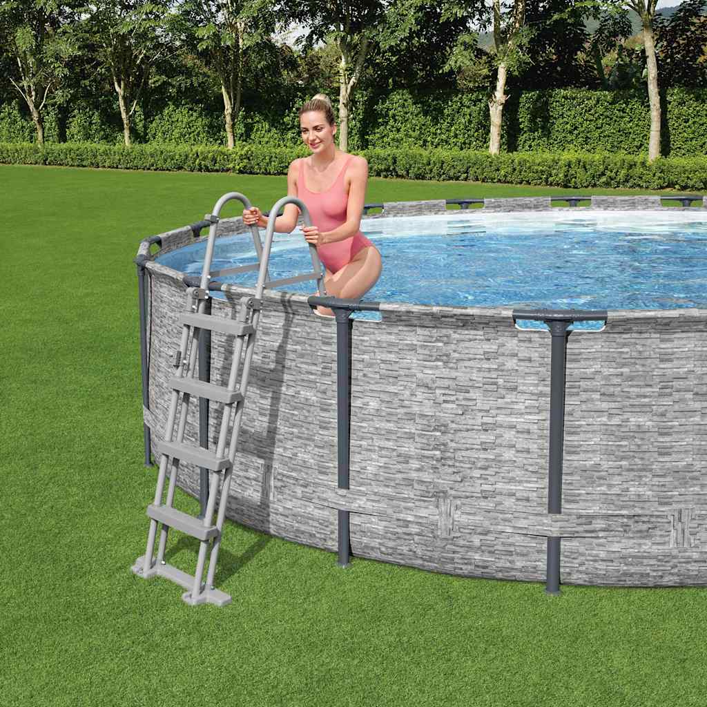 Bestway Scară de siguranță piscină cu 4 trepte Flowclear, 122 cm