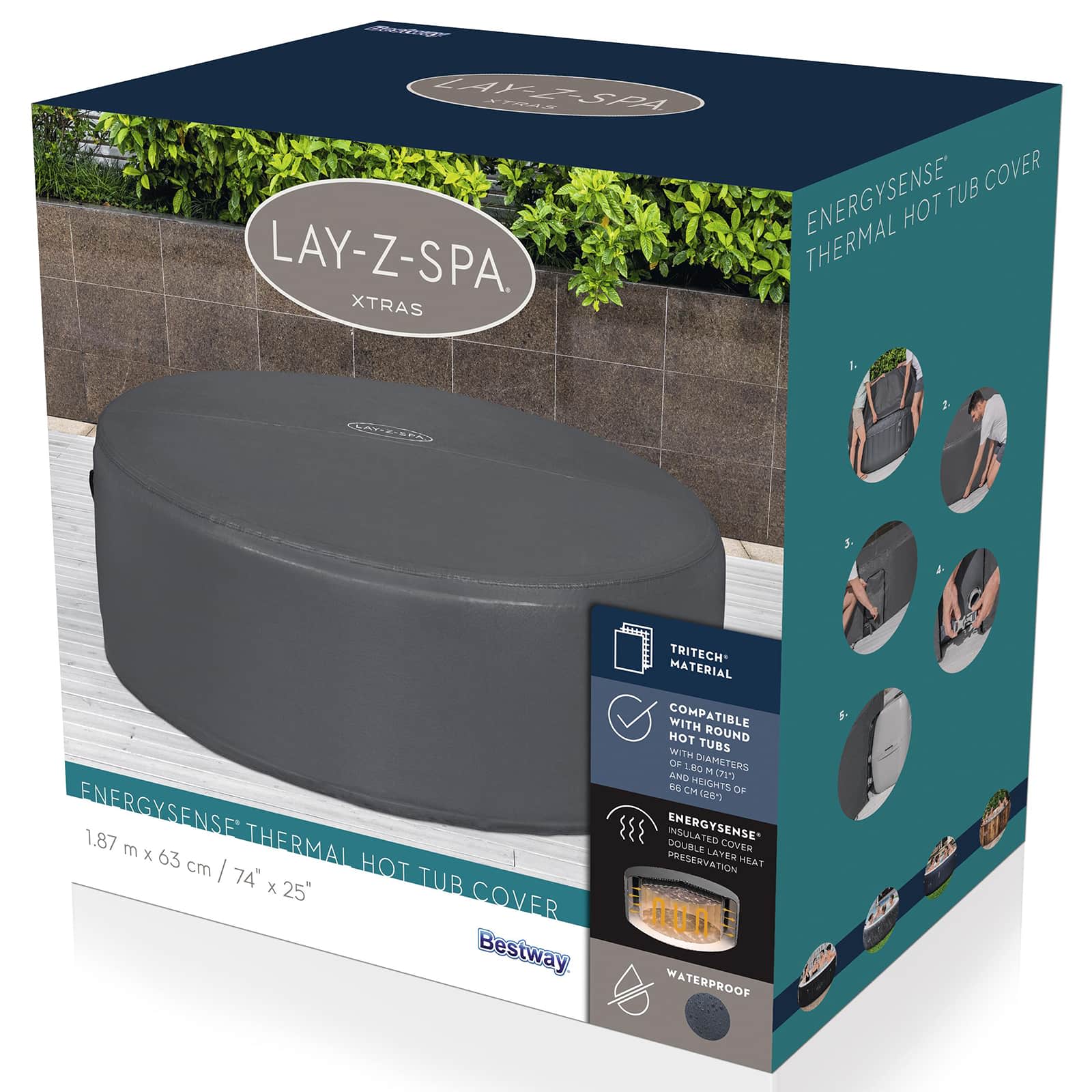 Bestway Hoes PVC en POM Grijs image 3