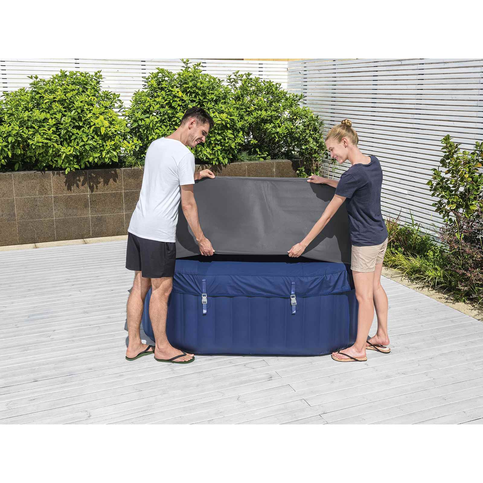 Bestway Hoes PVC en POM Grijs image 1