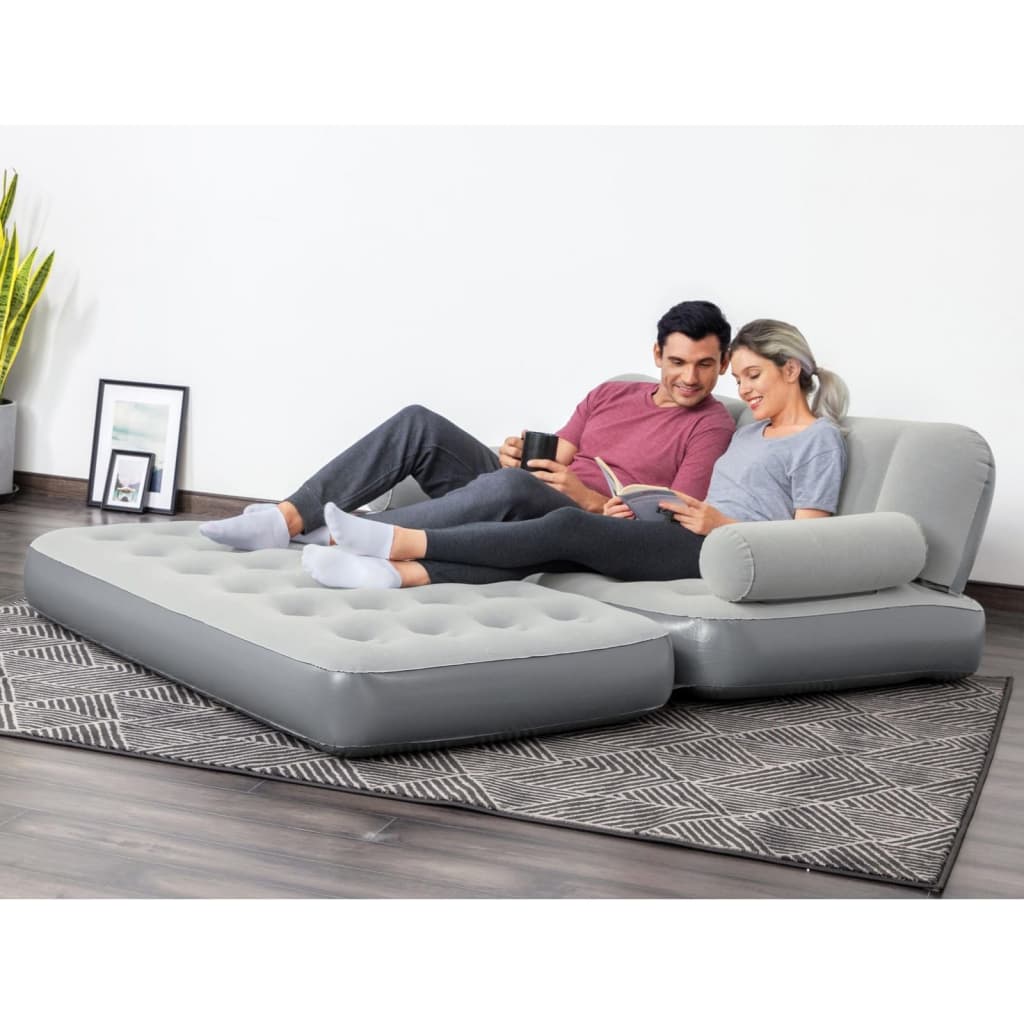 Divano Gonfiabile 3-in-1 In PVC Grigio Bestway 14 width=274