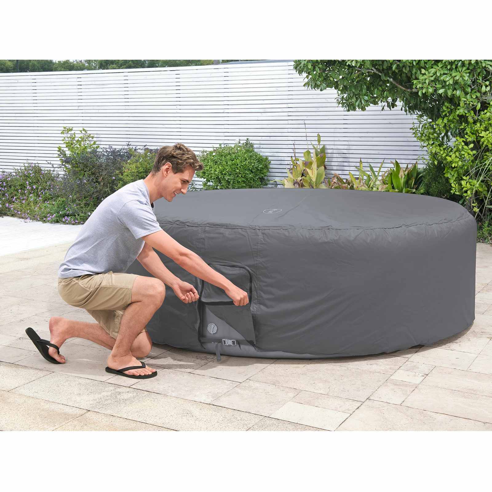 Bestway Hoes PVC en POM Grijs image 1