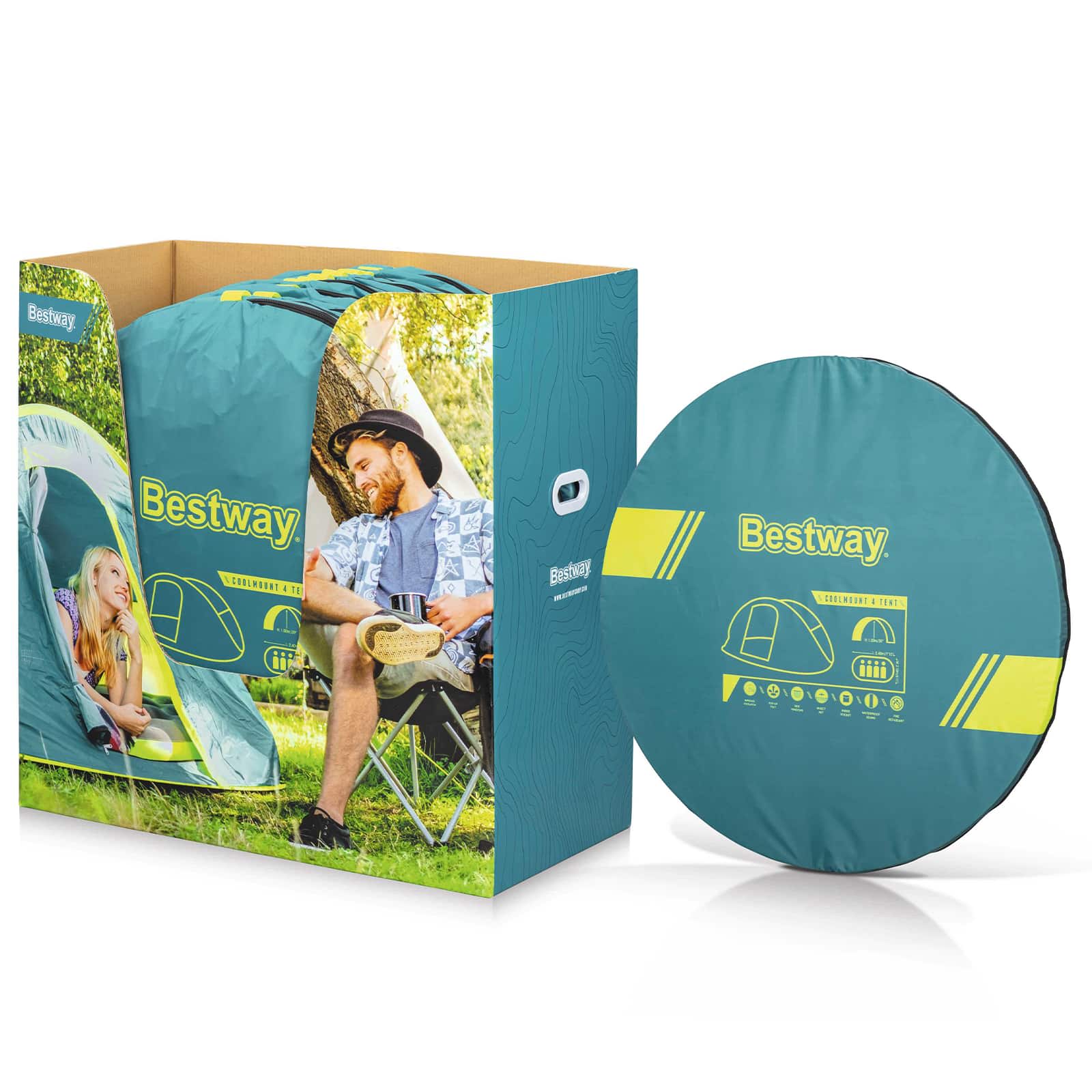 Bestway Hladen Montažni Šotor Zelena 2,10 x 2,40 x 1,00 m - slika 3
