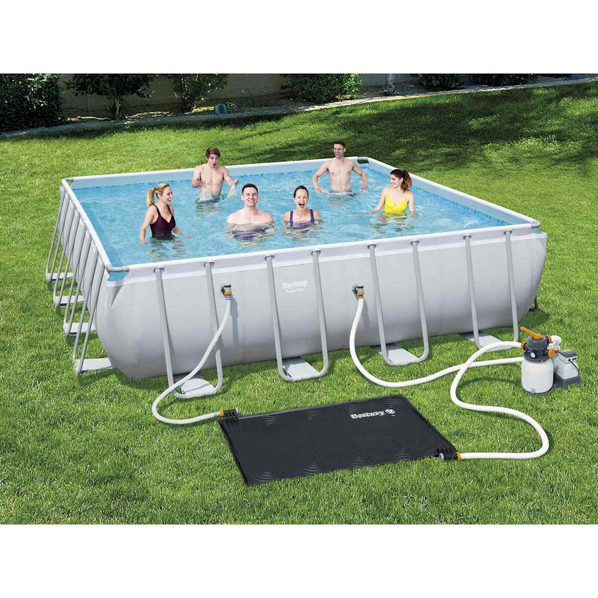 Bestway Solar Pool Opvarmningsmåtte Sort 110 x 171 cm PVC