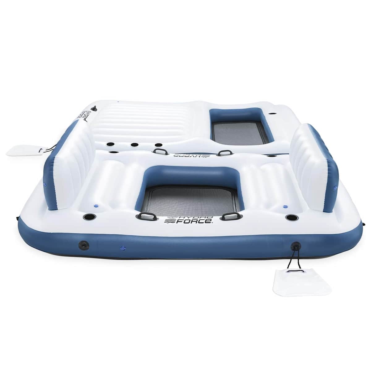 Bestway Hydro-Force Flydende Ø 2 stk. 269 x 182 x 67 cm Hvid og blå - Billede 11