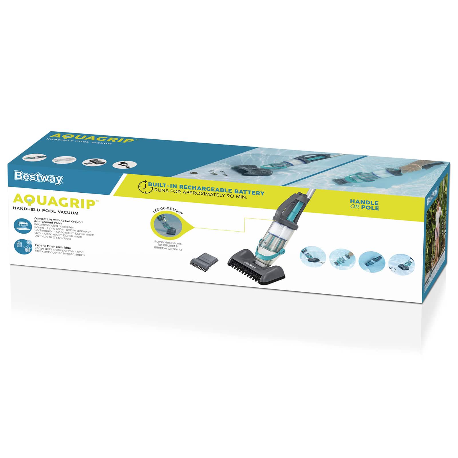 Bestway Zwembad stofzuiger Grijs 610 cm ABS en staal image 7
