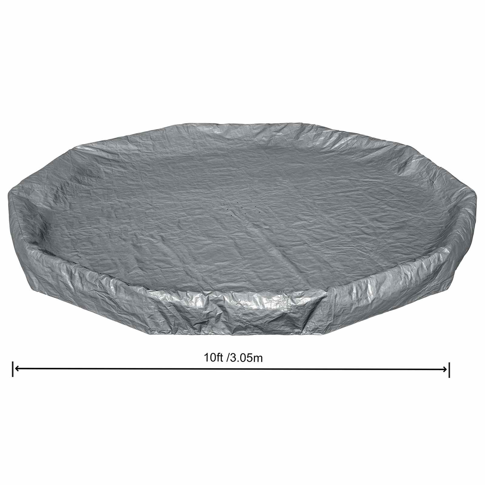Bestway Zwembadcover Ø3,05 m Rond Polyester Grijs image 6