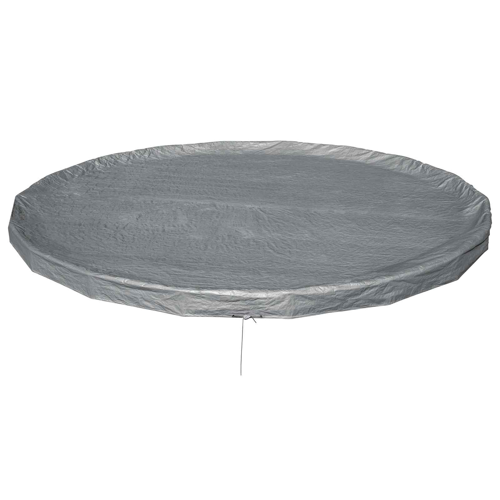 Bestway Zwembadcover Ø5,49 m Rond Polyester Grijs image 4