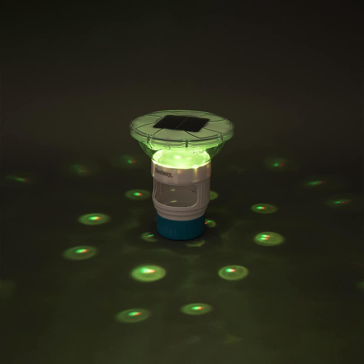 Bestway Flydende Sollys med LED-lysstrimler Hvid Ø 7,6 cm PC og ABS - Billede 5