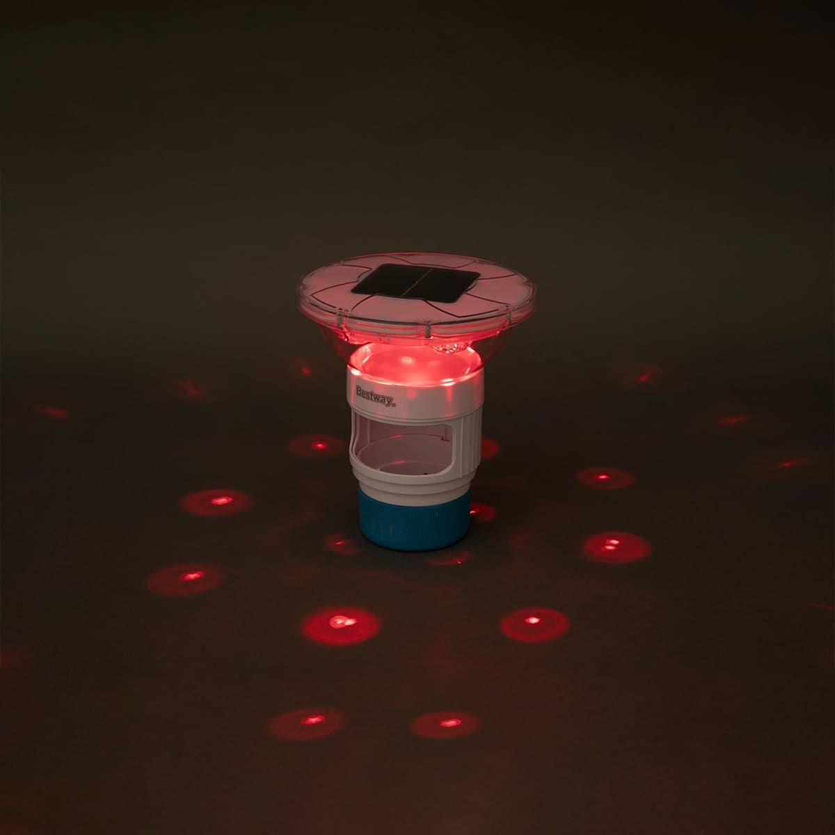 Bestway Flydende Sollys med LED-lysstrimler Hvid Ø 7,6 cm PC og ABS - Billede 6