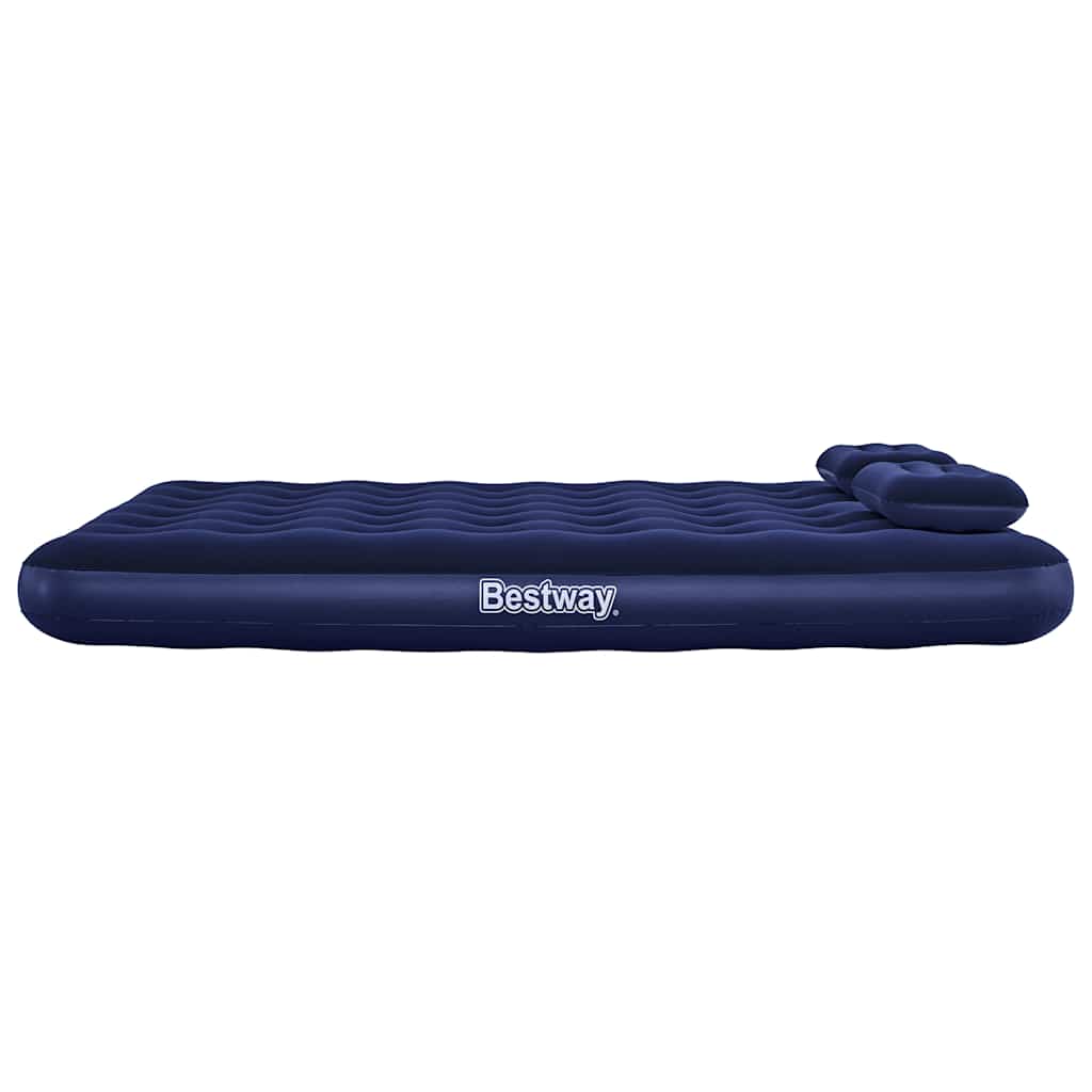 Bestway Luftbett mit Kissen & Luftpumpe Beflockt 203×152×22 cm 67374 – Bild 10