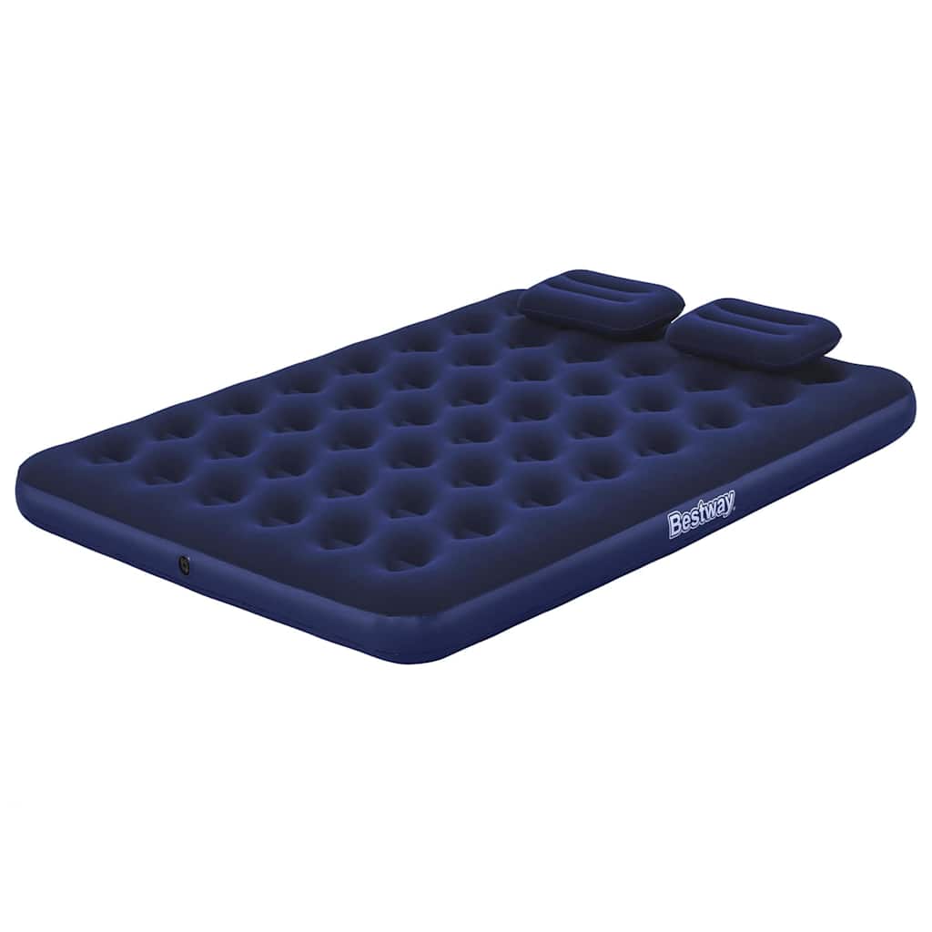 Bestway Luftbett mit Kissen & Luftpumpe Beflockt 203×152×22 cm 67374 – Bild 4