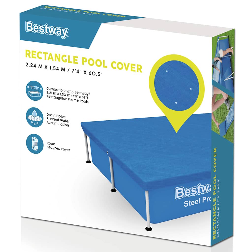 Thumbnail - Bestway Poolabdeckung Flowclear 221x150 cm