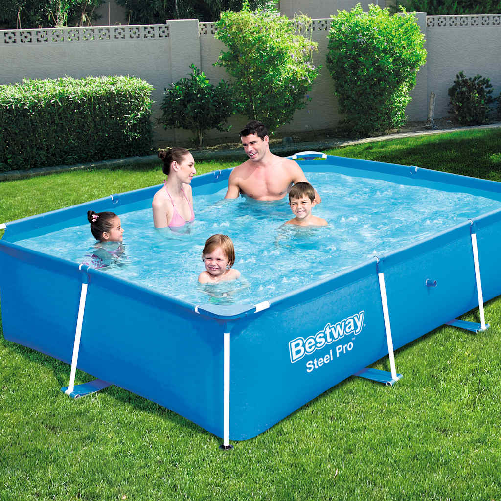 Bestway Steel Pro Swimming Pool mit Stahlrahmen 259x 170x 61 cm 56403