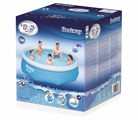 Bestway &Pi;&iota;&sigma;ί&nu;&alpha; &Phi;&omicron;&upsilon;&sigma;&kappa;&omega;&tau;ή &Sigma;&tau;&rho;&omicron;&gamma;&gamma;&upsilon;&lambda;ή Fast Set 305 x 76 &epsilon;&kappa;. 57266