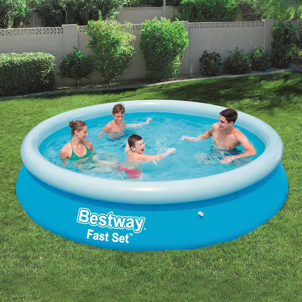 Bestway Fast Set Aufblasbarer Swimmingpool Rund 366x 76 cm 57273