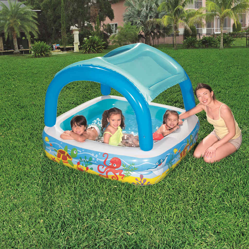 Bestway Speelbad met overkapping 140x140x114 cm blauw 52192 afbeelding