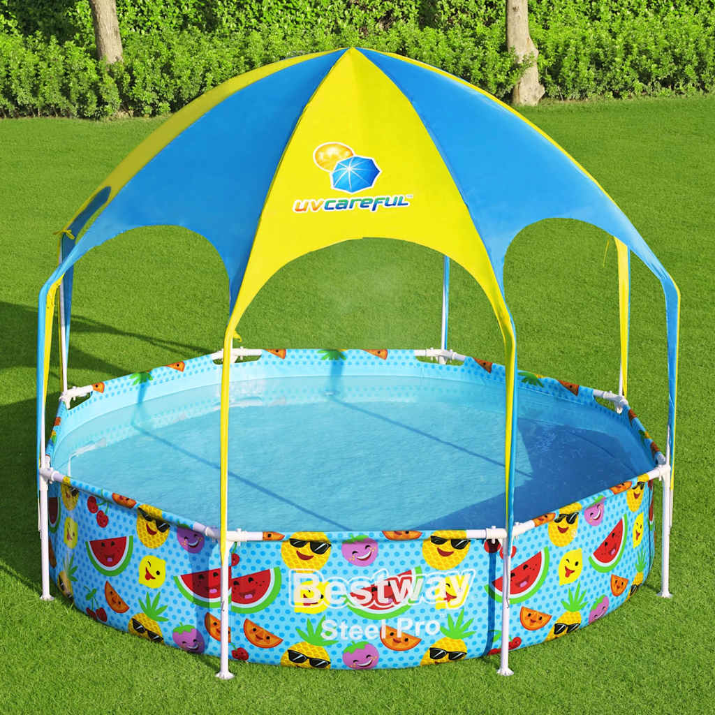Bestway Kinderzwembad Steel Pro UV Careful bovengronds 244x51 cm afbeelding