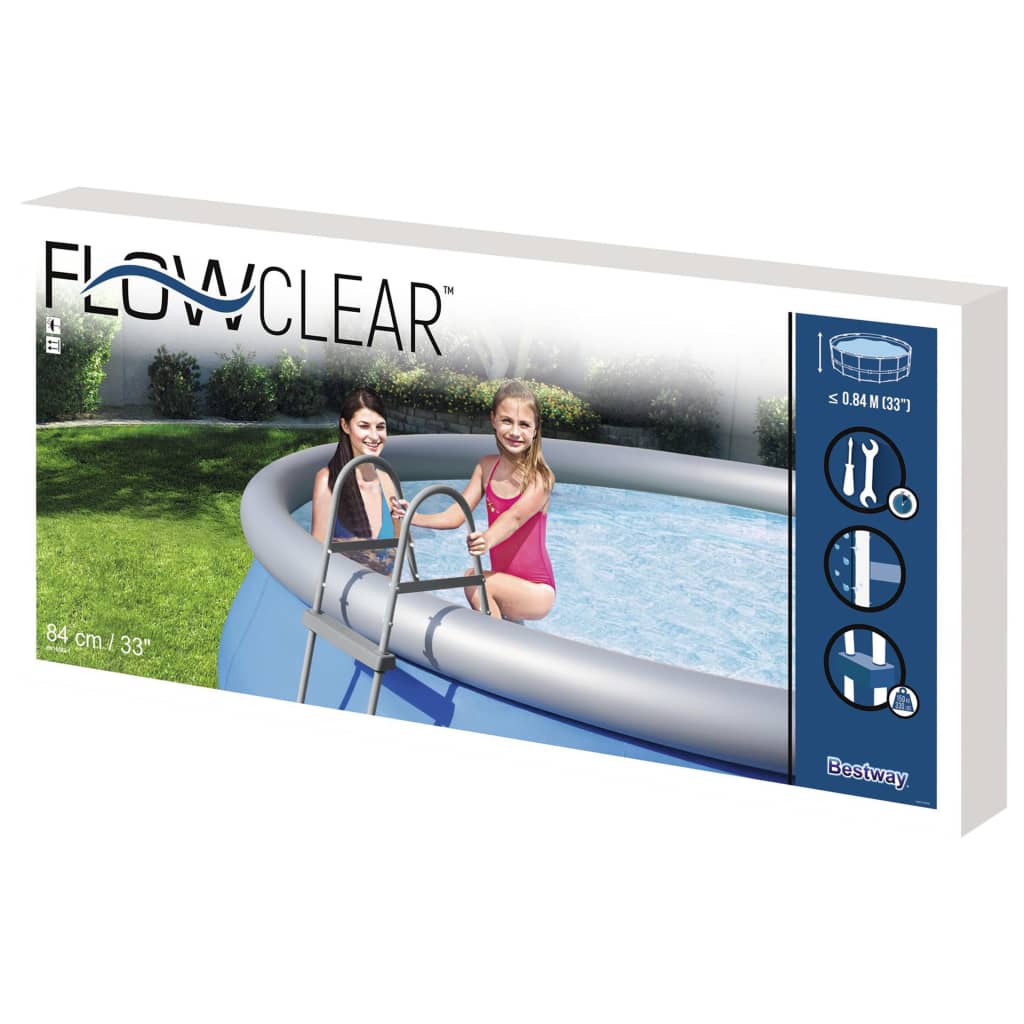 Bestway Flowclear 2 fokos medencelétra 84 cm 