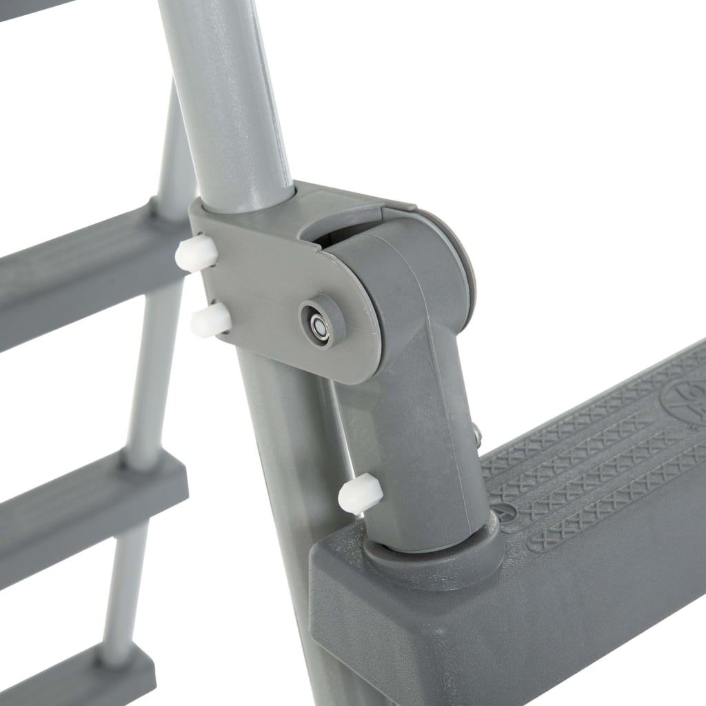 Bestway Flowclear 4 Step Safety Ladder 122 Cm Wood Decors Furniture