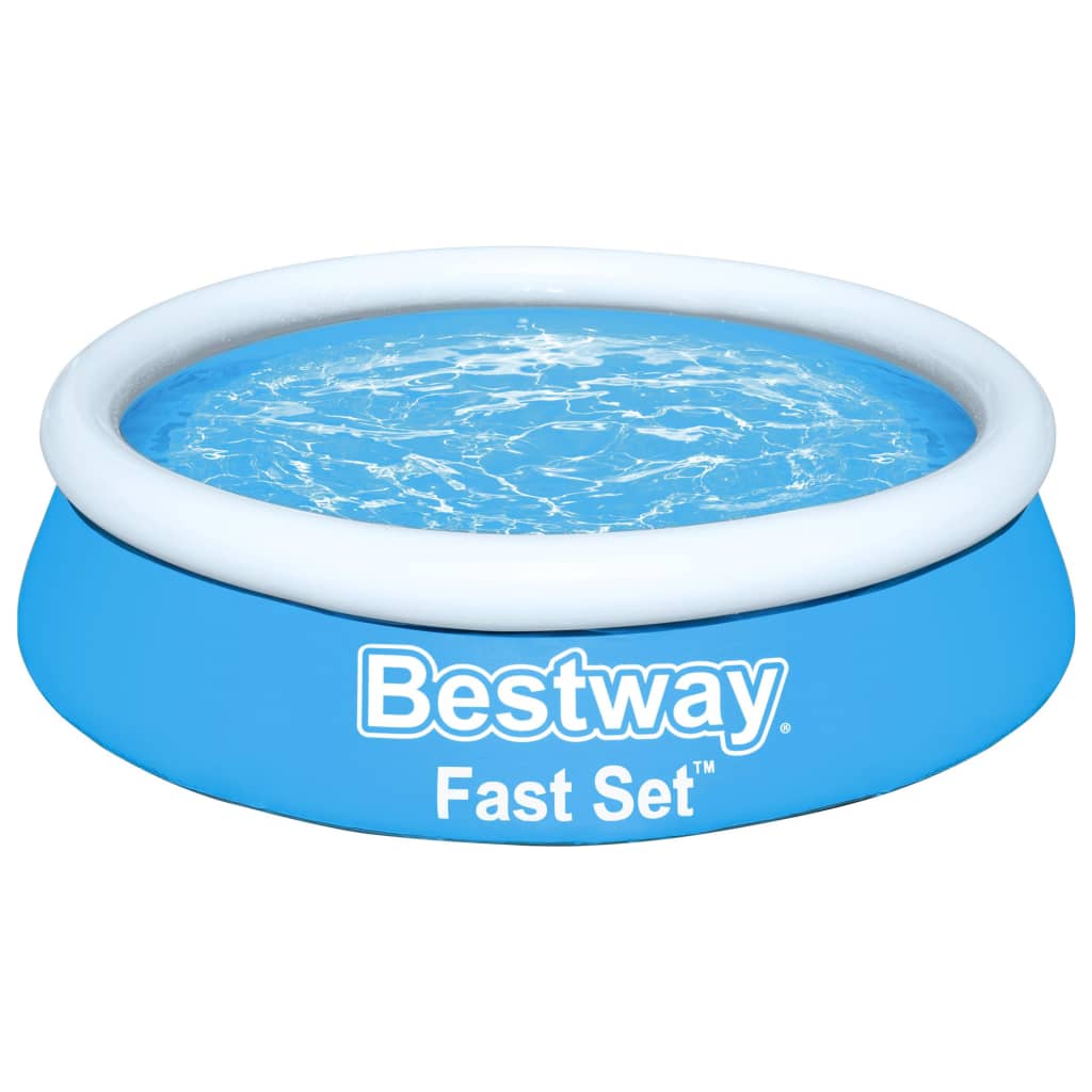Bestway Piscina gonflabilă Fast Set, albastru, 183×51 cm, rotundă