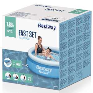 Bestway Fast Set Nafukovací bazén kruhový 183 x 51 cm modrý - obrázek 3
