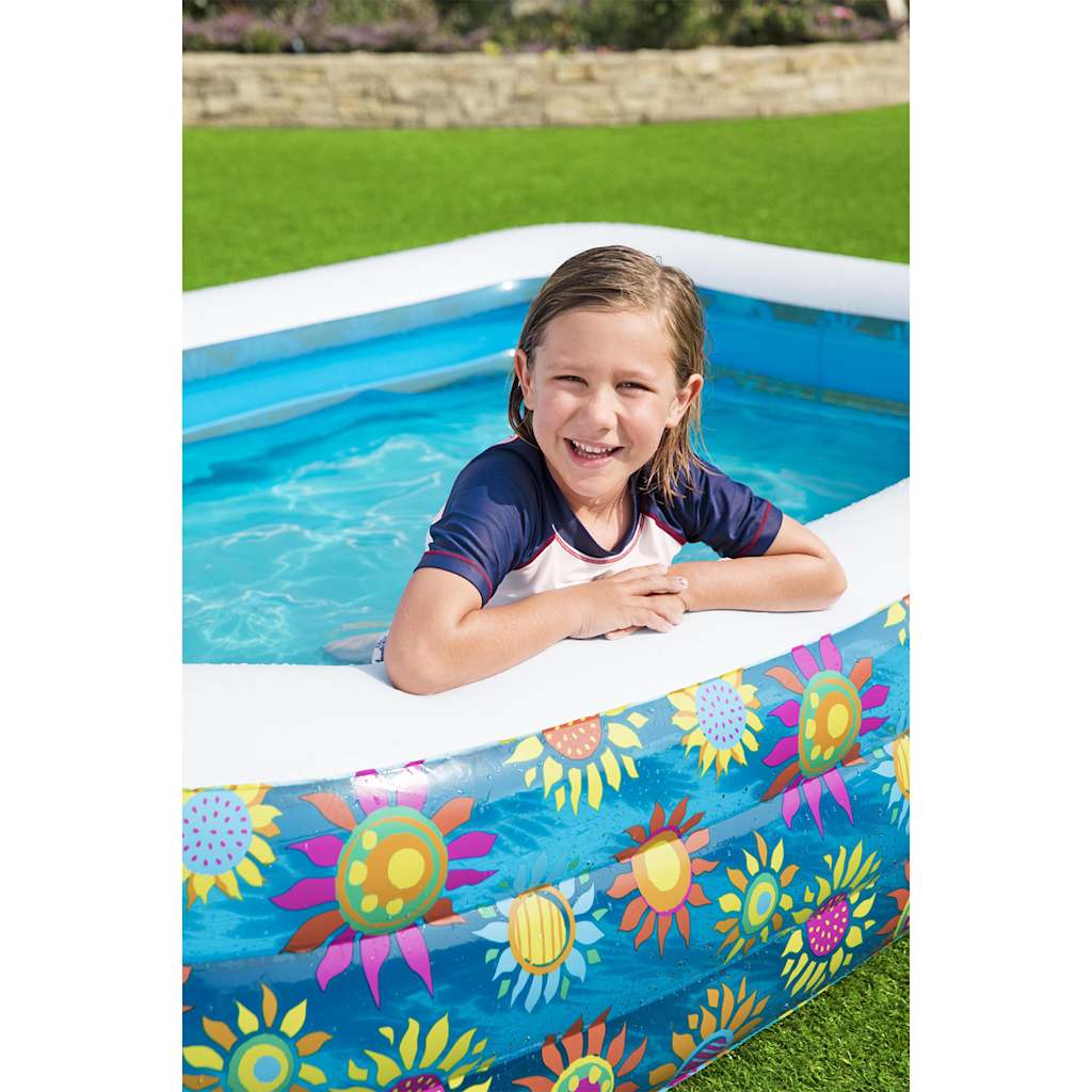 Bestway Kinderzwembad opblaasbaar 229x152x56 cm blauw afbeelding