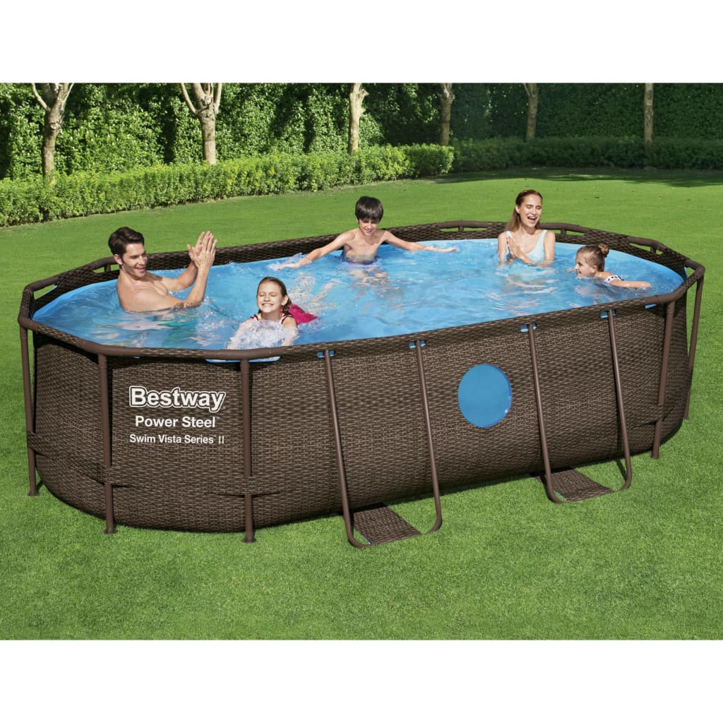 Bestway Power Steel Swimmingpool-Set 427x250x100 cm