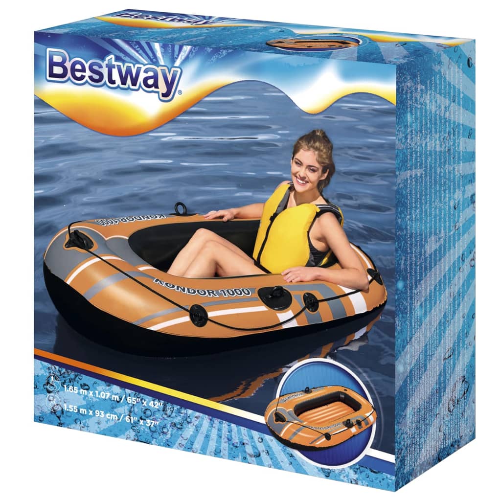 Bestway Kondor 1000 felfújható csónak 155 x 93 cm 