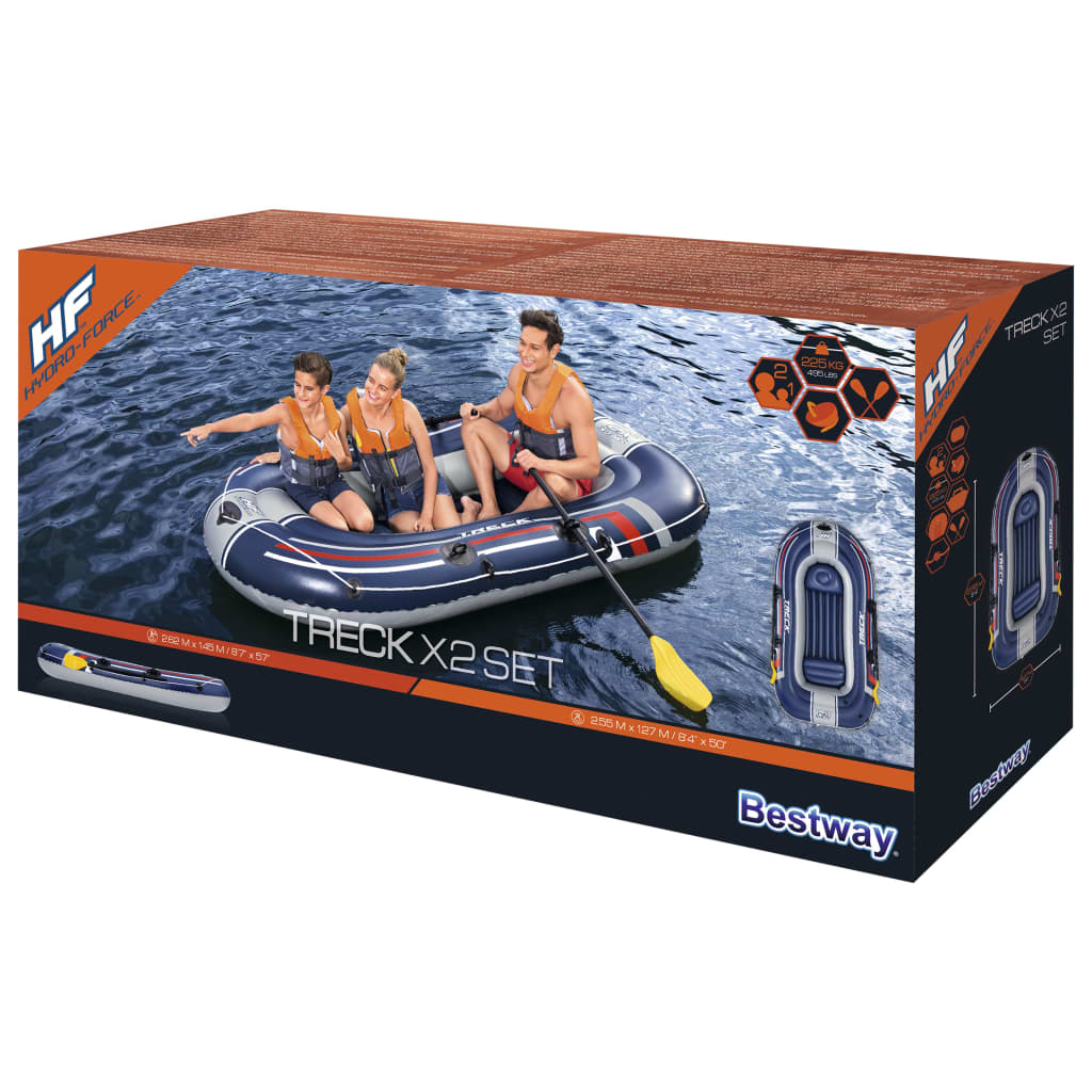 Bestway Hydro-Force Treck 2 db-os felfújható csónak szett 255 x 127 cm 