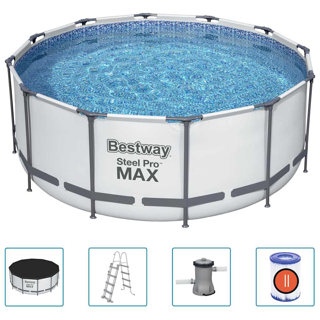 Bestway Bazénový set Steel Pro MAX kruhový 366 x 122 cm