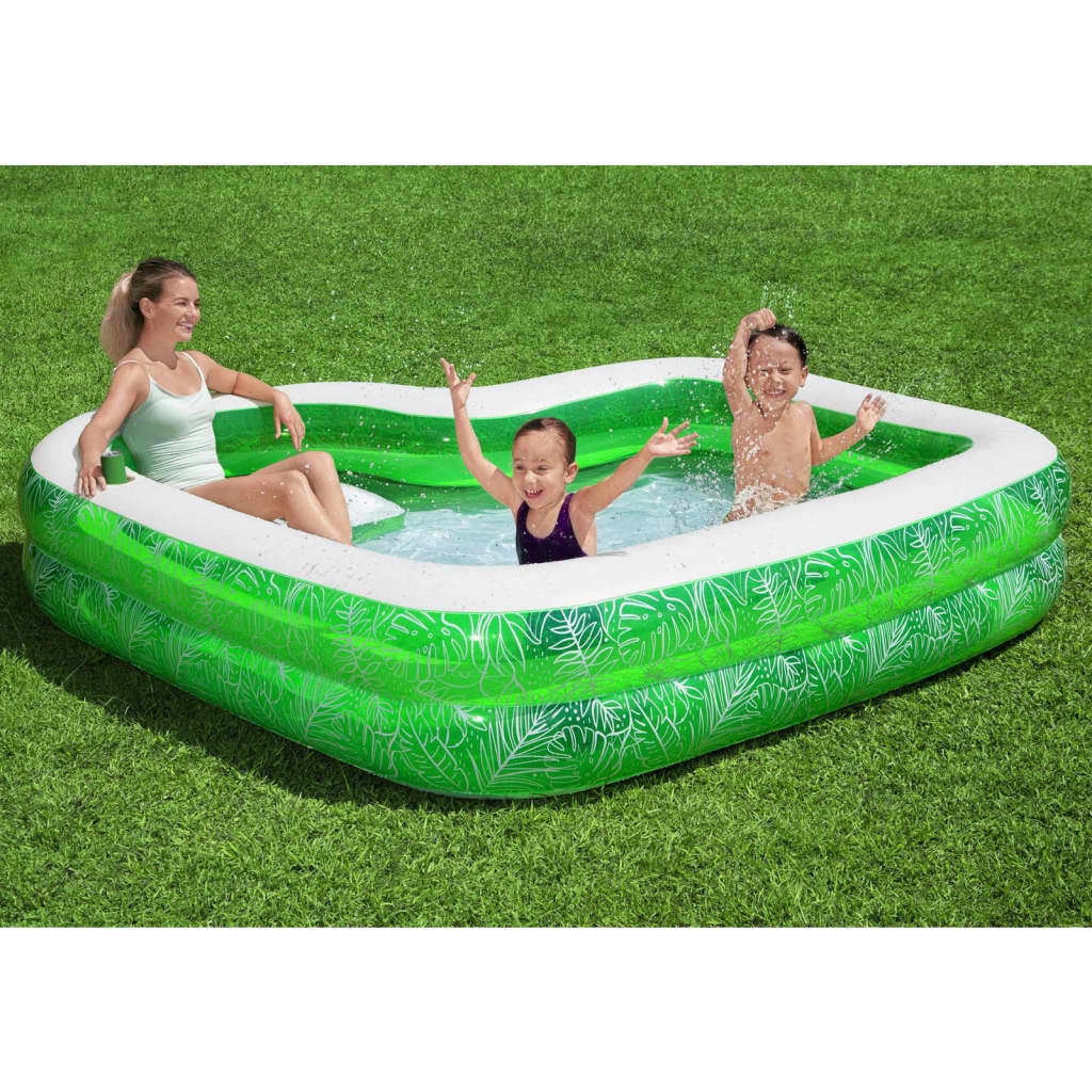 Bestway Planschbecken mit Sitz Tropical Paradise 231x 231x 51 cm